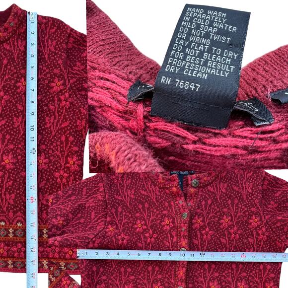Nomadic Traders Floral Embroidered Sweater Sz L - Picture 3 of 6